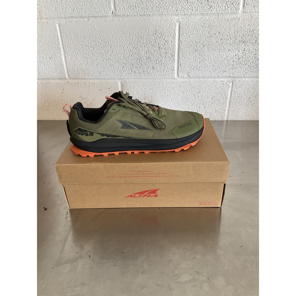 Altra Lone Peak 9 GTX Trail Running Shoes Men's 11.5 Dusty Olive (New Other)